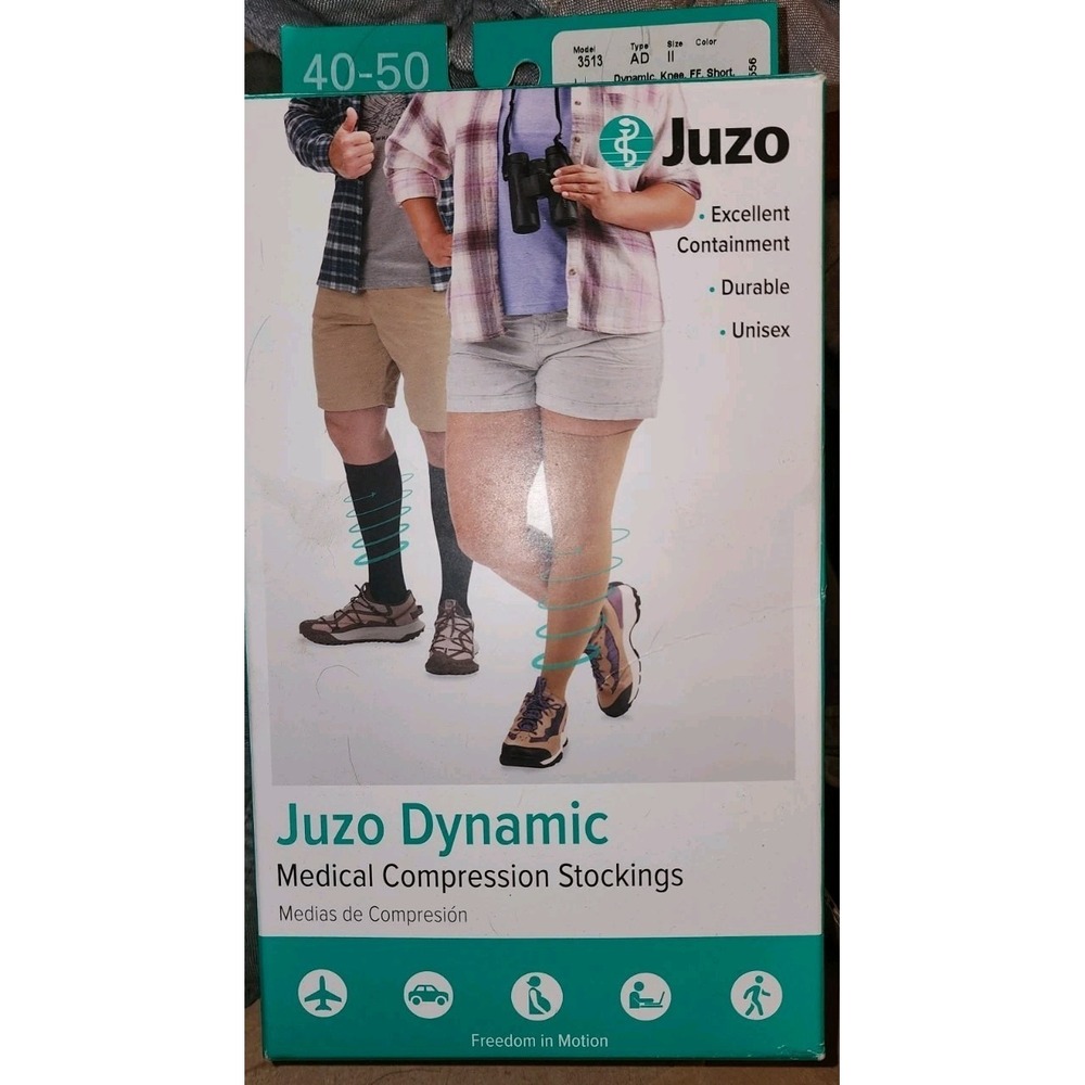 Juzo Dynamic 3513 Knee Short FF Beige  AD Stockings 40-50 Compression Size II